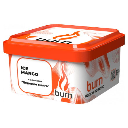 Табак Burn - Ice Mango (Ледяное Манго, 200 грамм) купить в Казани