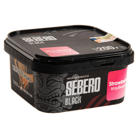 Табак Sebero Black - Strawberry (Клубника, 200 грамм) купить в Казани