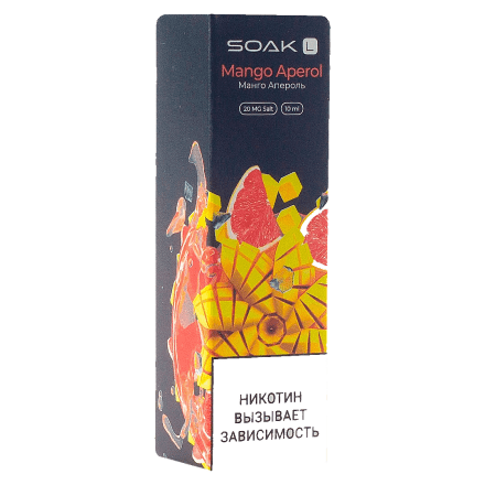 Жидкость SOAK L - Mango Aperol (Манго Апероль, 10 мл, 2 мг) купить в Казани