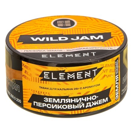 Табак Element Земля - Wild Jam NEW (Землянично-Персиковый Джем, 25 грамм) купить в Казани