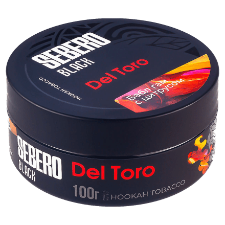 Табак Sebero Black - Del Toro (Бабл гам с Цитрусом, 100 грамм) купить в Казани