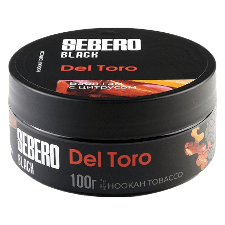 Табак Sebero Black - Del Toro (Бабл гам с Цитрусом, 100 грамм) купить в Казани