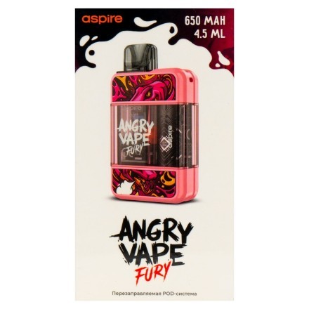 Электронная сигарета Brusko - Angry Vape Fury (650 mAh, Розовый) купить в Казани