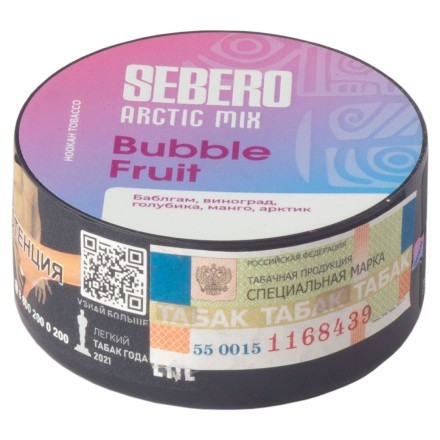 Табак Sebero Arctic Mix - Bubble Fruit (Фруктовая Жвачка, 25 грамм) купить в Казани