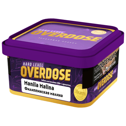 Табак Overdose - Manila Malina (Филиппинская Малина, 200 грамм) купить в Казани