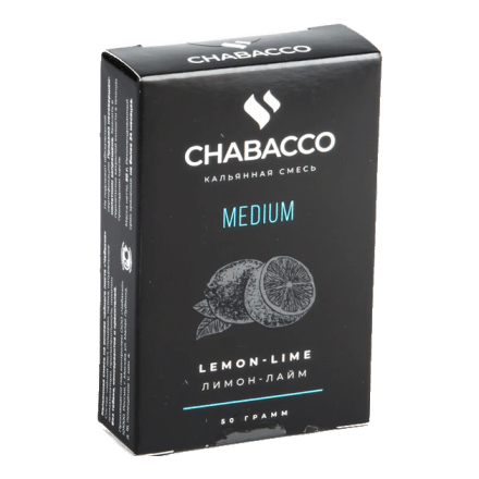 Смесь Chabacco MEDIUM - Lemon-Lime (Лимон - Лайм, 50 грамм) купить в Казани