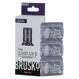 Испарители для Brusko Cloudflask 3 (0.6 Ом, 3 шт.)