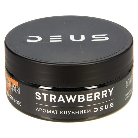 Табак Deus - Strawberry (Клубника, 100 грамм) купить в Казани