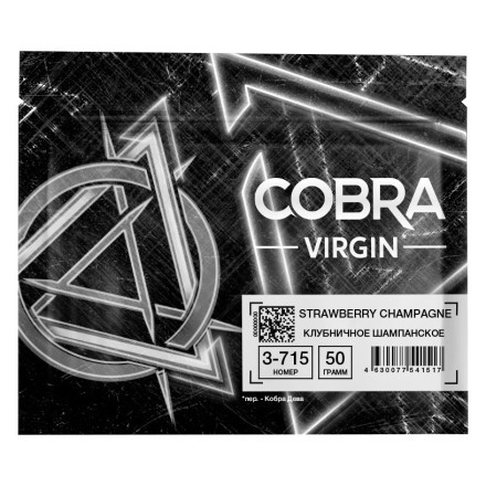 Смесь Cobra Virgin - Strawberry Champagne (3-715 Клубничное Шампанское, 50 грамм) купить в Казани